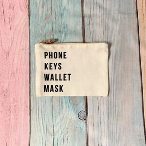 Small miscellaneous accessories pouch zipper bag